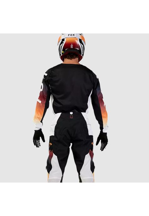 Polera Moto 180 Flora Negro Fox-1