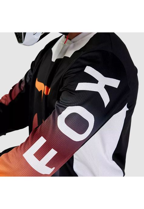 Polera Moto 180 Flora Negro Fox-4
