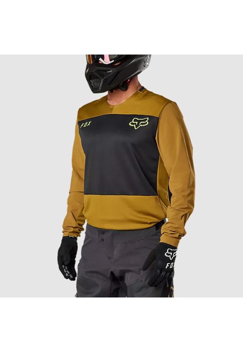 Polera Moto Defend Offroad Camel Fox-1