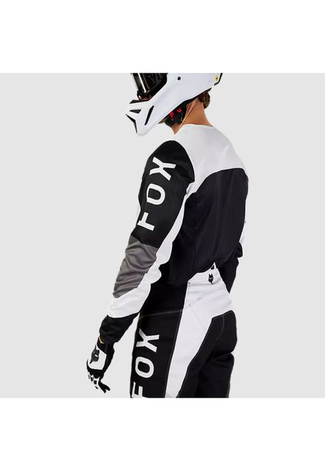 Polera Moto 180 Nitro Negro/Gris Claro Fox-3