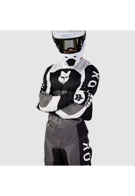 Polera Moto 180 Nitro Negro/Gris Claro Fox-4