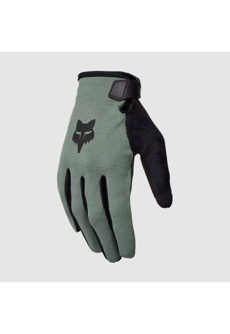 Guantes Bicicleta Ranger Verde Oscuro Fox-0