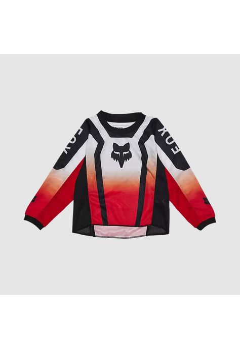 Polera Moto Infantil 180 Lean Rojo Fox-0