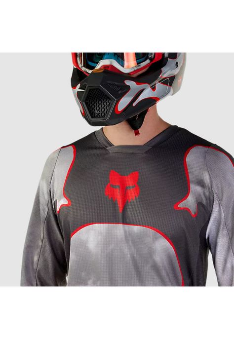 Polera Moto 180 Atlas Gris/Rojo Fox-2