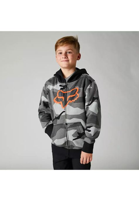 Poleron Lifestyle Niño BKNR Camo Negro Fox-0