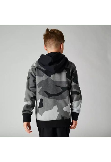 Poleron Lifestyle Niño BKNR Camo Negro Fox-1
