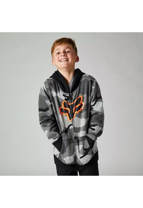 Poleron Lifestyle Niño BKNR Camo Negro Fox-2