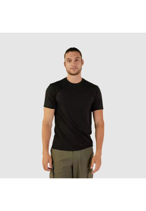 Polera Lifestyle Wordmark Negro Fox-0