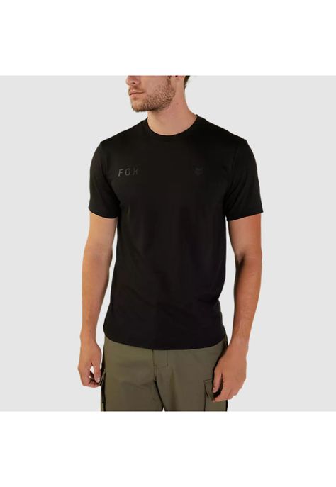 Polera Lifestyle Wordmark Negro Fox-2