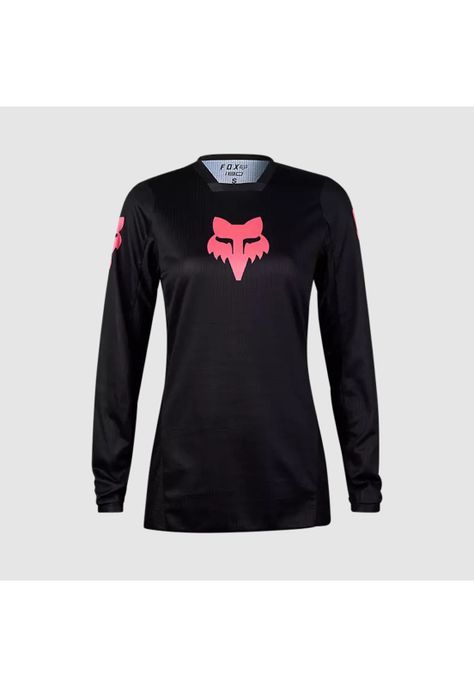 Polera Moto Mujer 180 Blackout Negro Fox-0