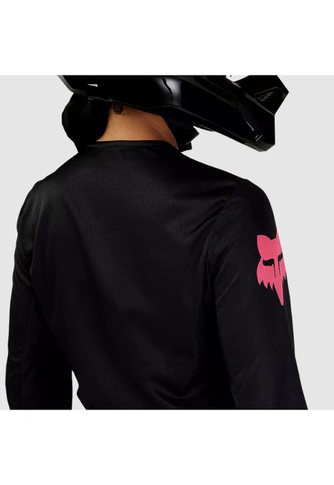 Polera Moto Mujer 180 Blackout Negro Fox-6
