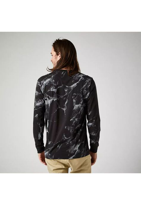 Polera Lifestyle Karrera Manga Larga Negro Fox-1