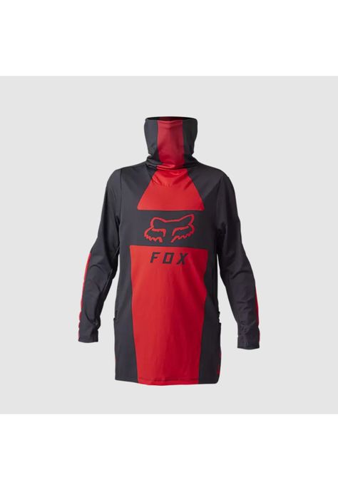 Polera Moto Niño Ranger Drive Krux SXS Con Cuello Rojo Fox-0