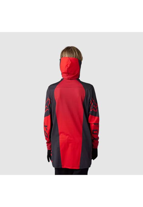 Polera Moto Niño Ranger Drive Krux SXS Con Cuello Rojo Fox-2