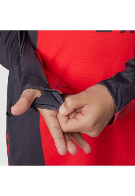 Polera Moto Niño Ranger Drive Krux SXS Con Cuello Rojo Fox-6