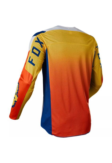 Polera Moto 360 RKANE Azul/Naranjo Fox-2