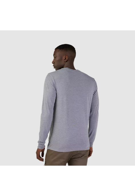 Polera Lifestyle Boxed Future Manga Larga Gris Fox-1