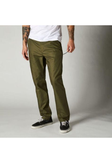 Pantalon Lifestyle Essex Stretch Verde Fox-0