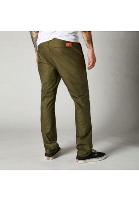 Pantalon Lifestyle Essex Stretch Verde Fox-1