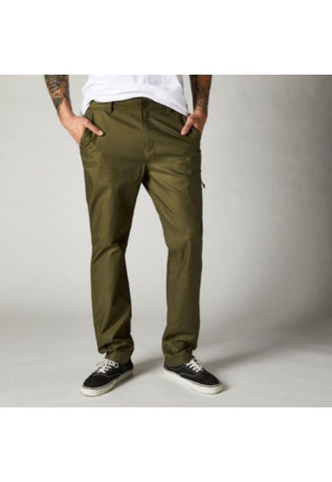 Pantalon Lifestyle Essex Stretch Verde Fox-2