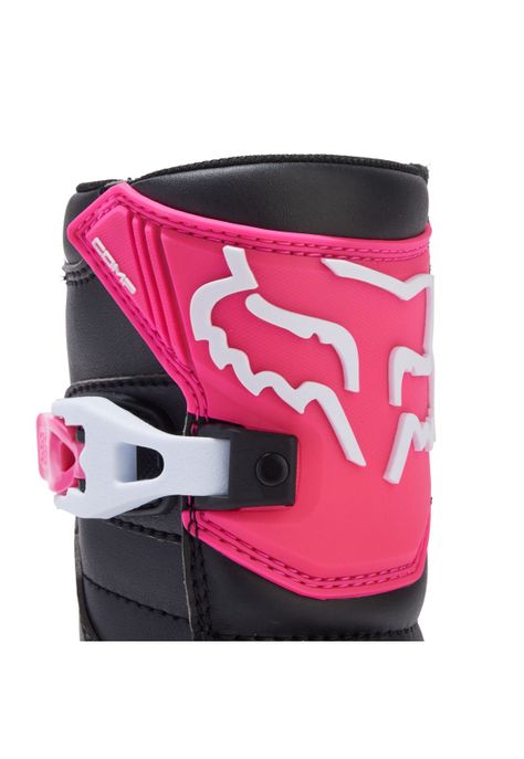 Botas Moto Infantil Comp Negro/Rosado Fox-8