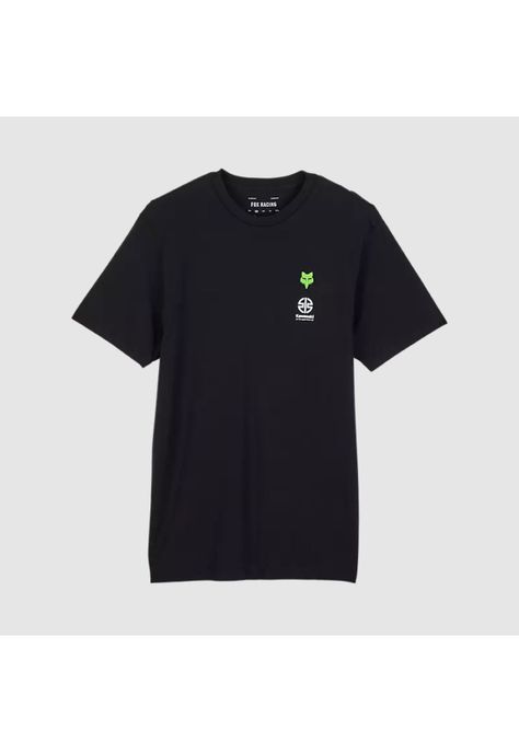 Polera Lifestyle Fox x Kawasaki II Negro Fox-0
