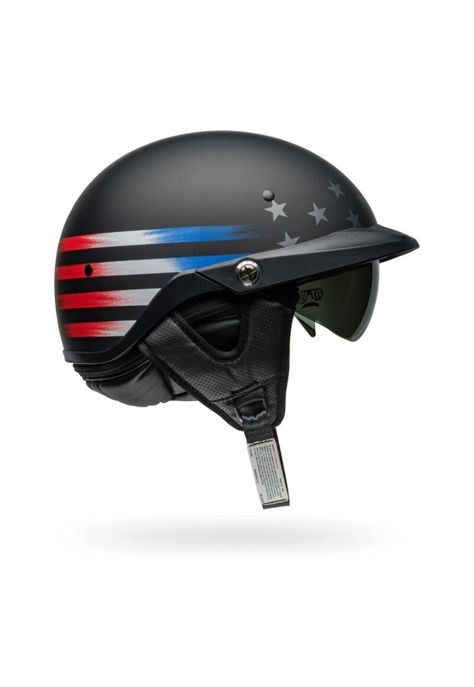 Casco Moto Pit Boss Negro/Rojo Bell-0