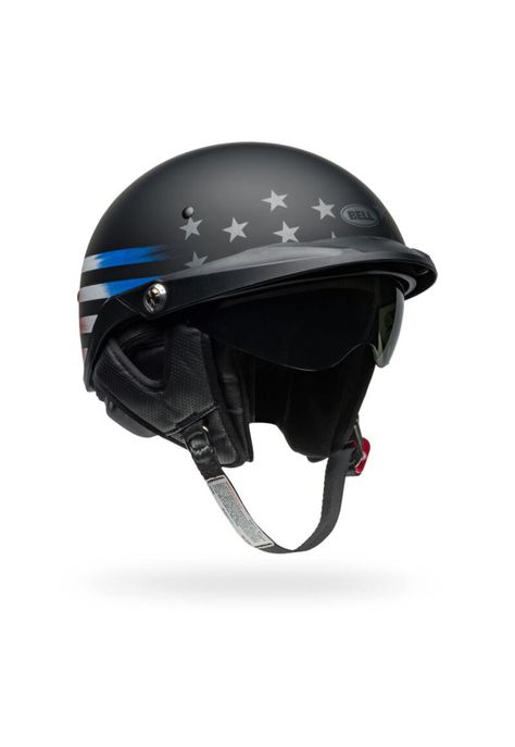 Casco Moto Pit Boss Negro/Rojo Bell-1