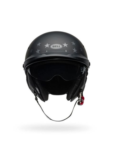 Casco Moto Pit Boss Negro/Rojo Bell-2
