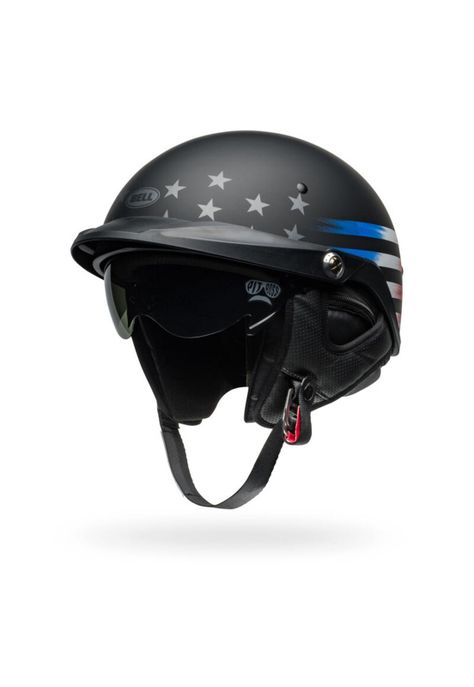 Casco Moto Pit Boss Negro/Rojo Bell-3