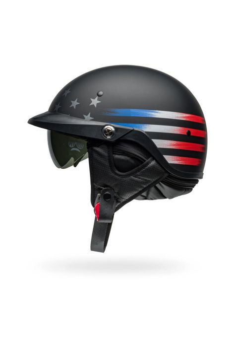 Casco Moto Pit Boss Negro/Rojo Bell-4