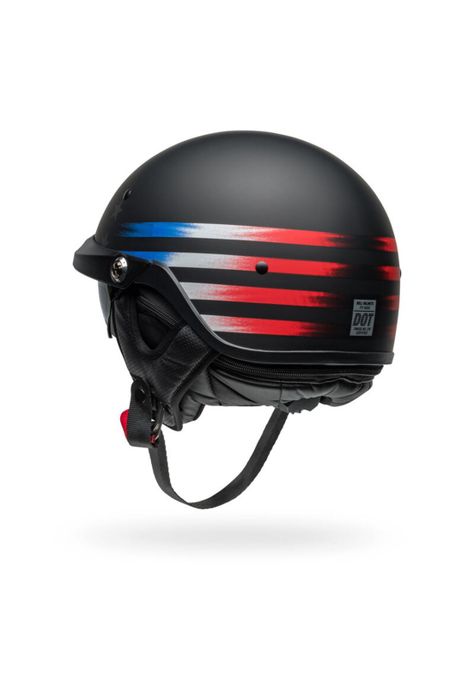Casco Moto Pit Boss Negro/Rojo Bell-5