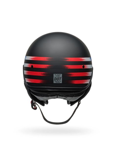 Casco Moto Pit Boss Negro/Rojo Bell-6
