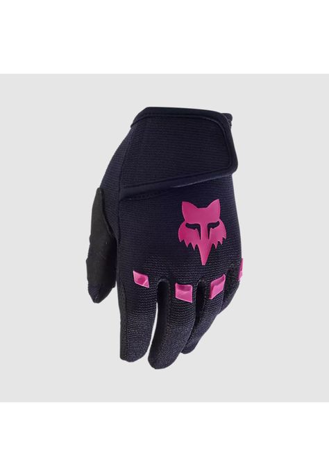 Guantes Moto Infantil Dirtpaw Negro/Rosado Fox-0