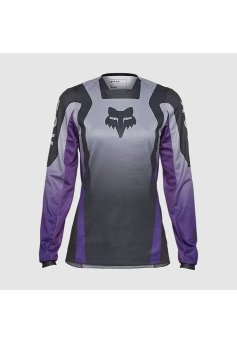 Polera Moto Mujer 180 Lean Morado/Gris Fox-0