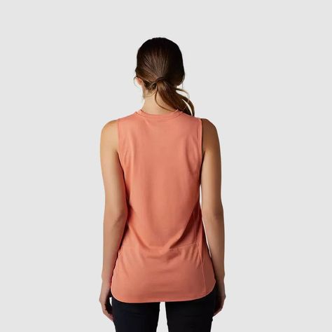 Polera Bicicleta Mujer Ranger Drirelease® Sin Mangas Salmon Fox-2