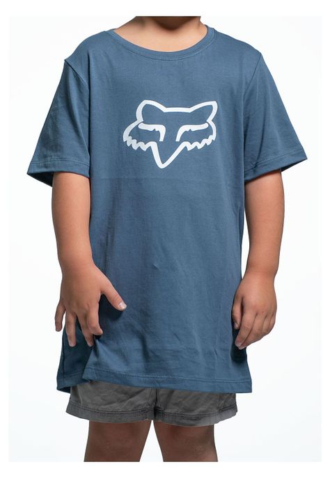 Polera Lifestyle Infantil Legacy Head Azul Fox-0