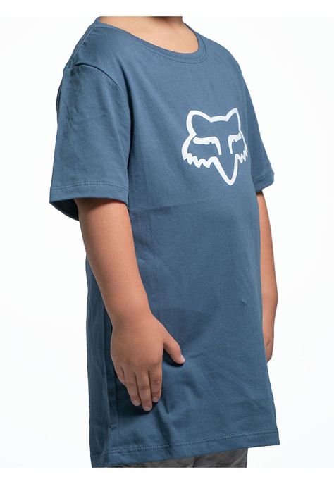 Polera Lifestyle Infantil Legacy Head Azul Fox-1