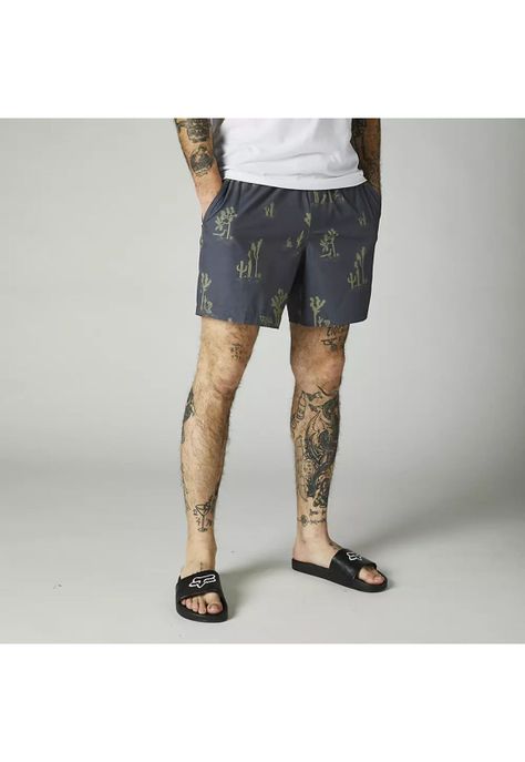 Traje de Baño Lifestyle Beaten Path Volley Gris Fox-0