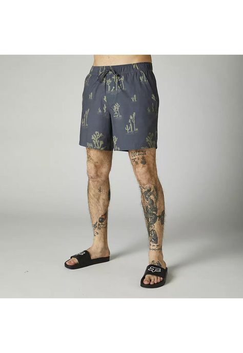 Traje de Baño Lifestyle Beaten Path Volley Gris Fox-4