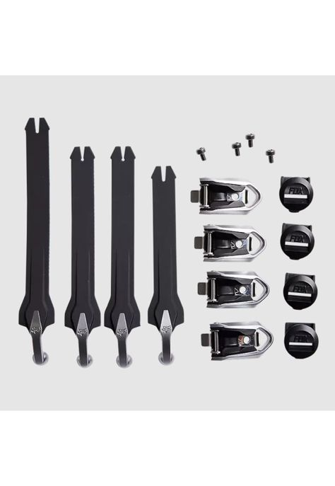 Repuesto Bota Moto Instinct Strap Kit 22 Negro/Plata Fox-0