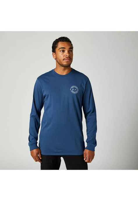 Polera Lifestyle Proximah Manda Larga Azul Fox-0