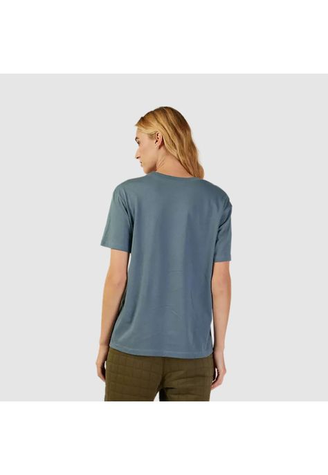 Polera Lifestyle Mujer Fox Head Gris Azulado Fox-1