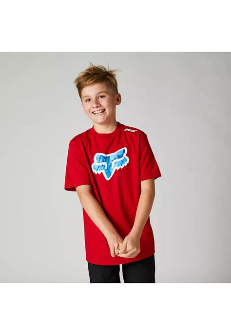 Polera Lifestyle Niño Karrera Head Rojo Fox-0