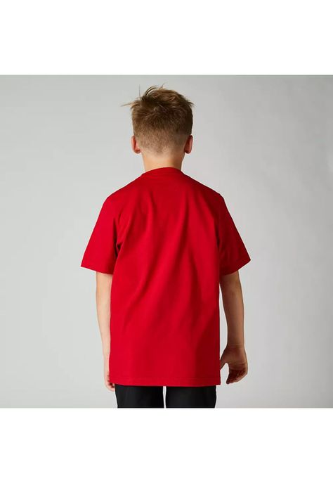 Polera Lifestyle Niño Karrera Head Rojo Fox-1