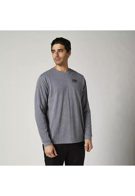 Polera Lifestyle Manga Larga Tread Lightly Gris Fox-0