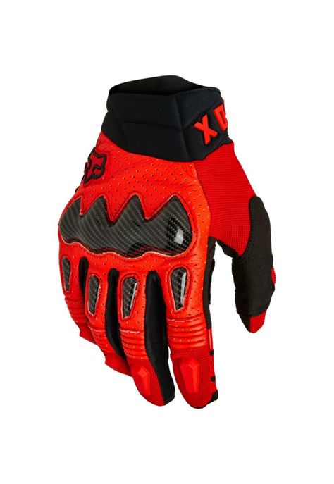 Guantes Moto Bomber Rojo Fox-0