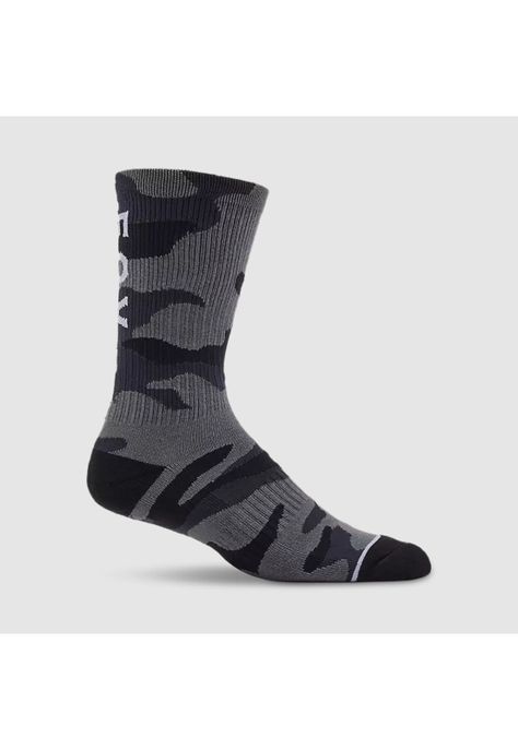 Calcetines Lifestyle Crew Negro Camo Fox-0