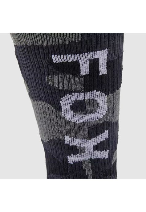 Calcetines Lifestyle Crew Negro Camo Fox-1