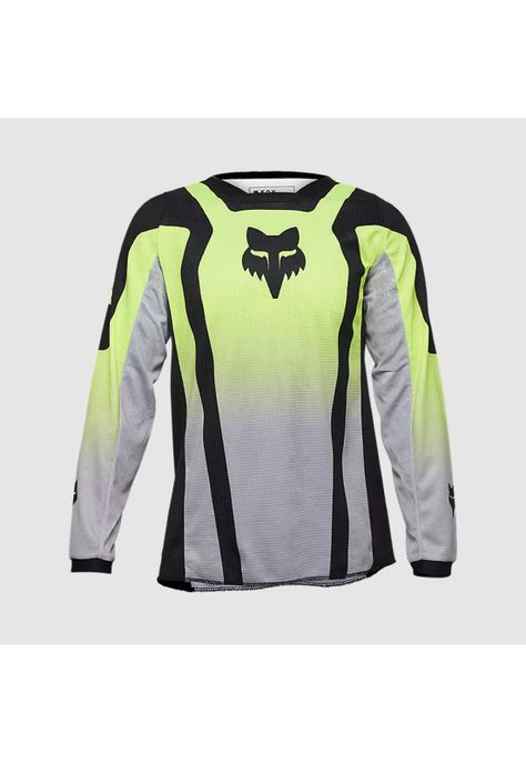 Polera Moto Niño 180 Lean Amarillo Fox-0